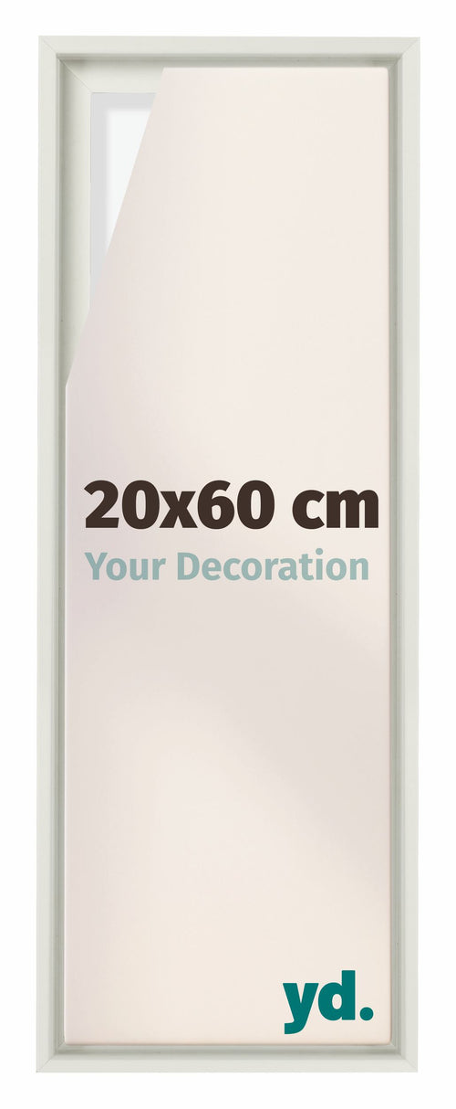 Lyon MDF Baklijst 20x60cm Wit Mat Voorzijde Maat | Yourdecoration.nl