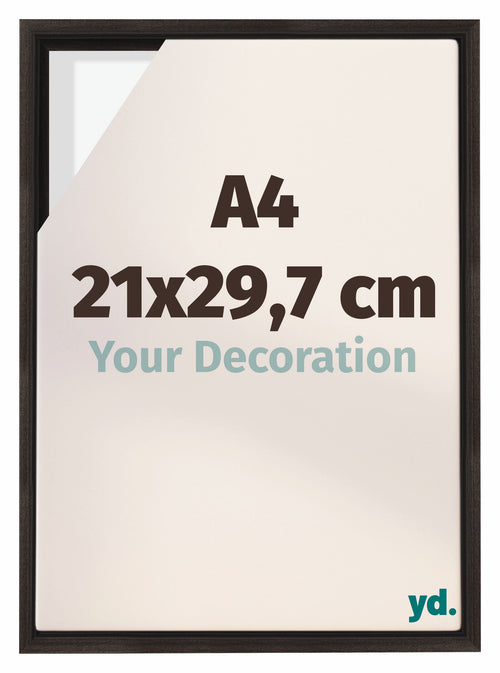 Lyon MDF Baklijst 21x29 7cm A4 Donker Eiken Voorzijde Maat | Yourdecoration.nl