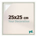 Lyon MDF Baklijst 25x25cm Wit Mat Voorzijde Maat | Yourdecoration.nl