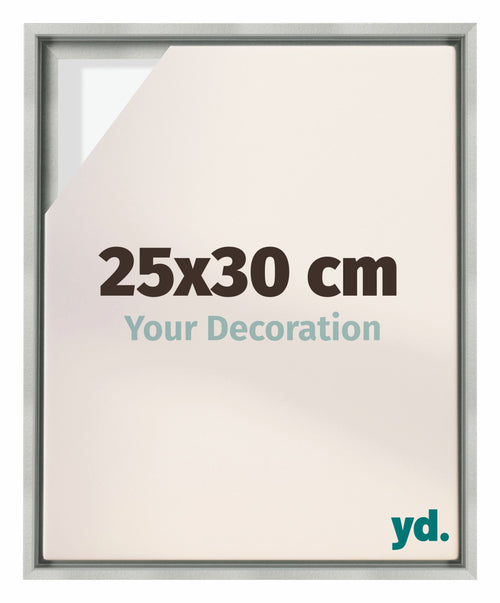 Lyon MDF Baklijst 25x30cm Zilver Mat Voorzijde Maat | Yourdecoration.nl