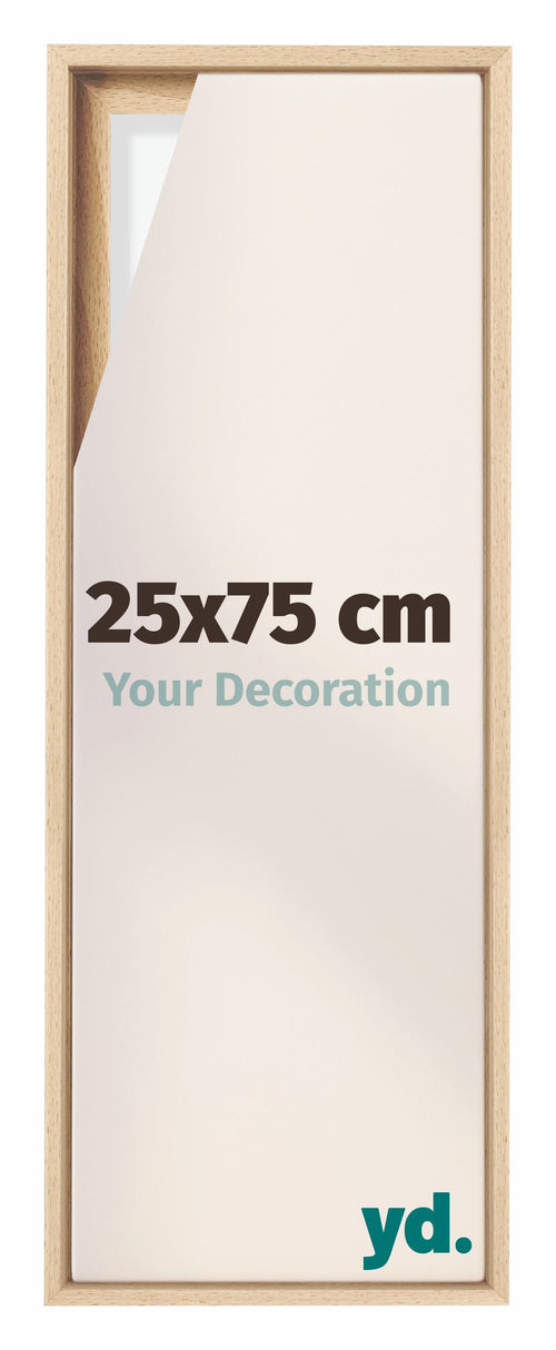 Lyon MDF Baklijst 25x75cm Beuken Voorzijde Maat | Yourdecoration.nl