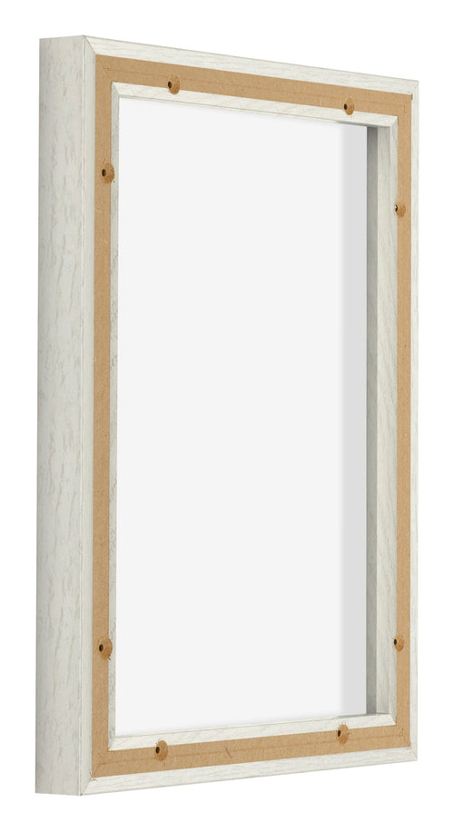 Lyon MDF Baklijst 3 4 White Wash Achterzijde Schuin | Yourdecoration.nl