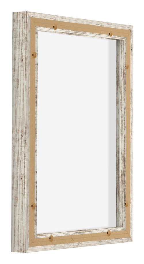 Lyon MDF Baklijst 3 4 Wit Vintage Achterzijde Schuin | Yourdecoration.nl