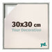 Lyon MDF Baklijst 30x30cm Zilver Mat Voorzijde Maat | Yourdecoration.nl