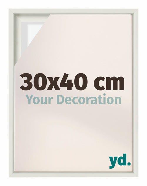 Lyon MDF Baklijst 30x40cm Wit Mat Voorzijde Maat | Yourdecoration.nl