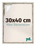 Lyon MDF Baklijst 30x40cm Wit Vintage Voorzijde Maat | Yourdecoration.nl