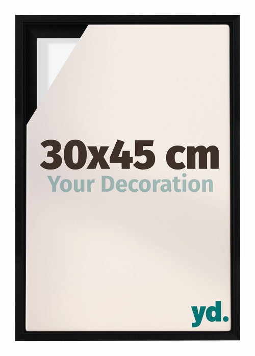 Lyon MDF Baklijst 30x45cm Zwart Mat Voorzijde Maat | Yourdecoration.nl