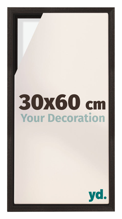 Lyon MDF Baklijst 30x60cm Donker Eiken Voorzijde Maat | Yourdecoration.nl