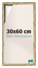 Lyon MDF Baklijst 30x60cm Goud Antiek Voorzijde Maat | Yourdecoration.nl