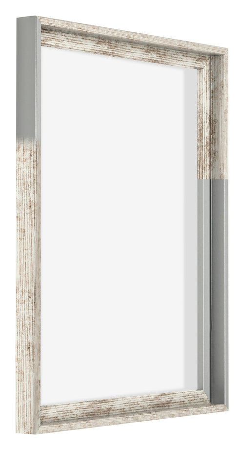 Lyon MDF Baklijst 4 5 Wit Vintage Voorzijde Schuin | Yourdecoration.nl