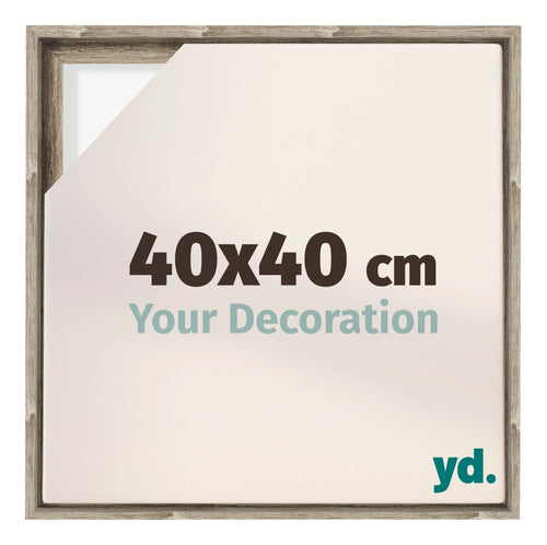 Lyon MDF Baklijst 40x40cm Sonoma Eiken Voorzijde Maat | Yourdecoration.nl