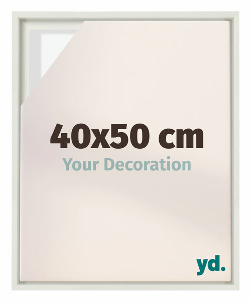 Lyon MDF Baklijst 40x50cm Wit Mat Voorzijde Maat | Yourdecoration.nl