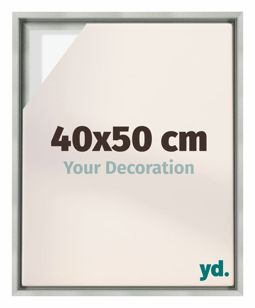Lyon MDF Baklijst 40x50cm Zilver Mat Voorzijde Maat | Yourdecoration.nl