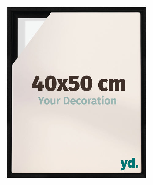 Lyon MDF Baklijst 40x50cm Zwart Mat Voorzijde Maat | Yourdecoration.nl