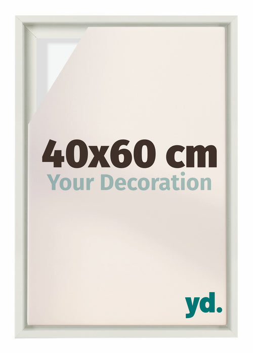 Lyon MDF Baklijst 40x60cm Wit Mat Voorzijde Maat | Yourdecoration.nl