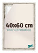 Lyon MDF Baklijst 40x60cm Wit Vintage Voorzijde Maat | Yourdecoration.nl