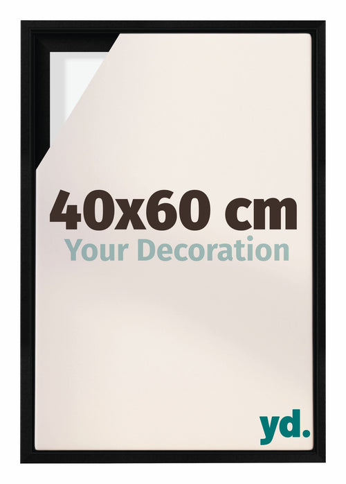 Lyon MDF Baklijst 40x60cm Zwart Mat Voorzijde Maat | Yourdecoration.nl