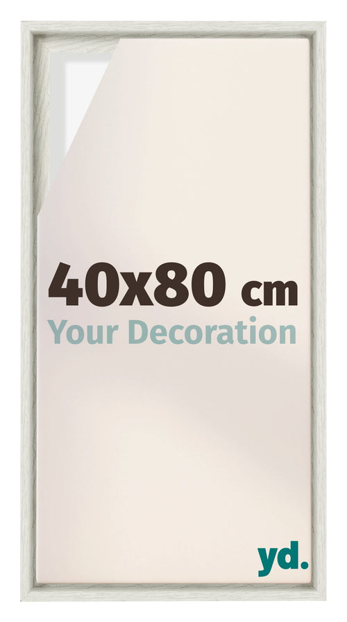 Lyon MDF Baklijst 40x80cm White Wash Voorzijde Maat | Yourdecoration.nl