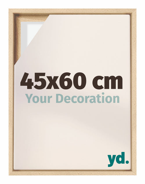 Lyon MDF Baklijst 45x60cm Beuken Voorzijde Maat | Yourdecoration.nl