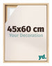 Lyon MDF Baklijst 45x60cm Beuken Voorzijde Maat | Yourdecoration.nl