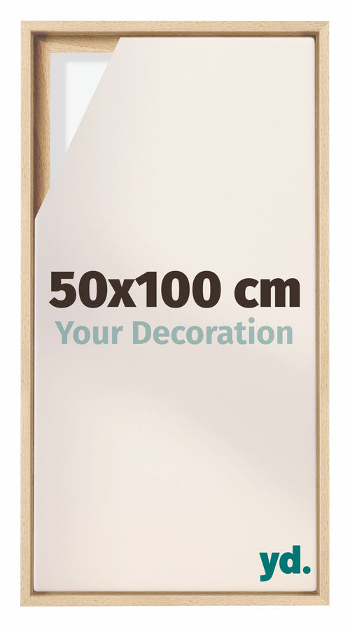Lyon MDF Baklijst 50x100cm Beuken Voorzijde Maat | Yourdecoration.nl