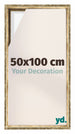 Lyon MDF Baklijst 50x100cm Goud Antiek Voorzijde Maat | Yourdecoration.nl