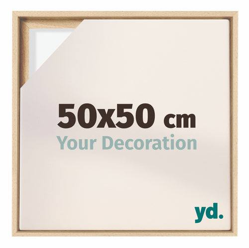 Lyon MDF Baklijst 50x50cm Beuken Voorzijde Maat | Yourdecoration.nl
