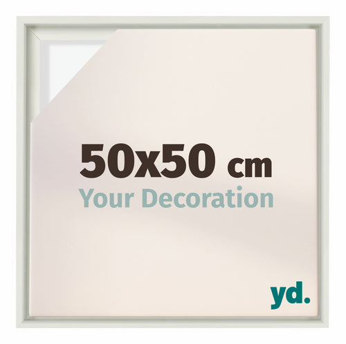 Lyon MDF Baklijst 50x50cm Wit Mat Voorzijde Maat | Yourdecoration.nl