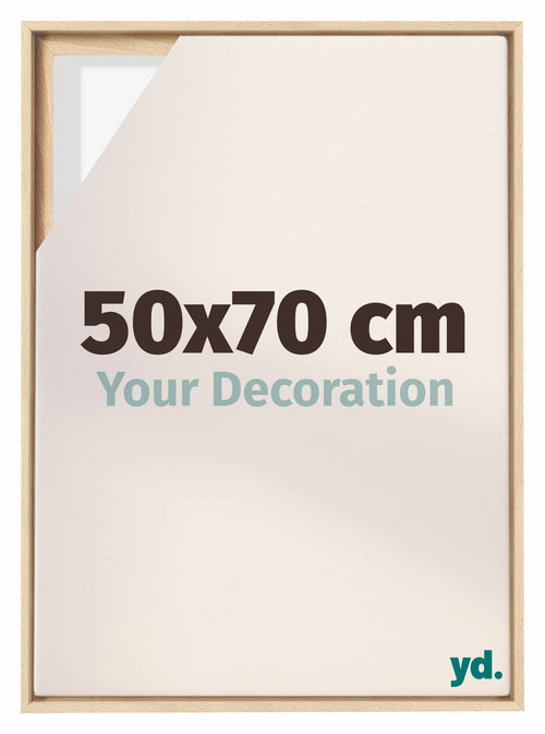 Lyon MDF Baklijst 50x70cm Beuken Voorzijde Maat | Yourdecoration.nl