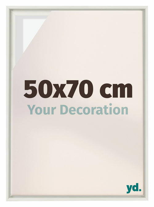 Lyon MDF Baklijst 50x70cm Wit Mat Voorzijde Maat | Yourdecoration.nl
