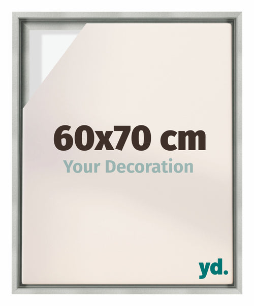Lyon MDF Baklijst 60x70cm Zilver Mat Voorzijde Maat | Yourdecoration.nl