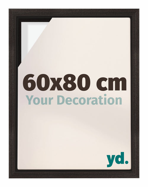 Lyon MDF Baklijst 60x80cm Donker Eiken Voorzijde Maat | Yourdecoration.nl