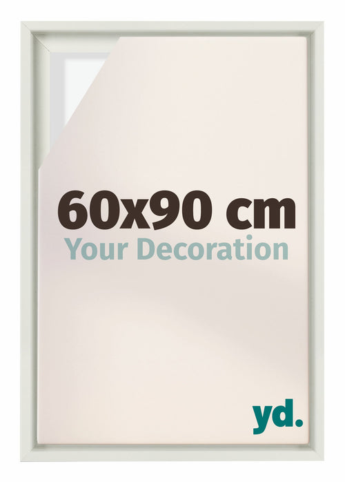 Lyon MDF Baklijst 60x90cm Wit Mat Voorzijde Maat | Yourdecoration.nl