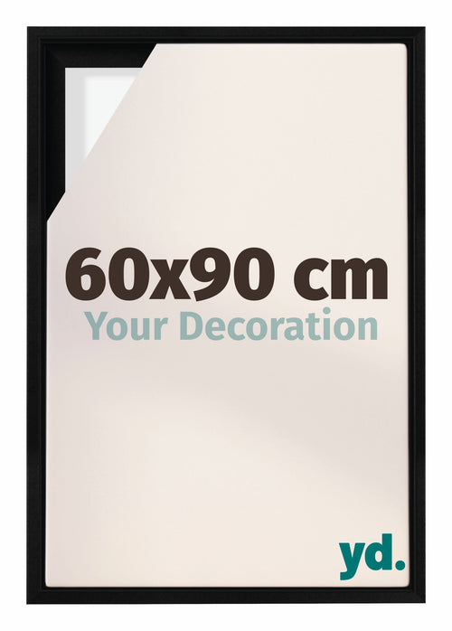 Lyon MDF Baklijst 60x90cm Zwart Mat Voorzijde Maat | Yourdecoration.nl