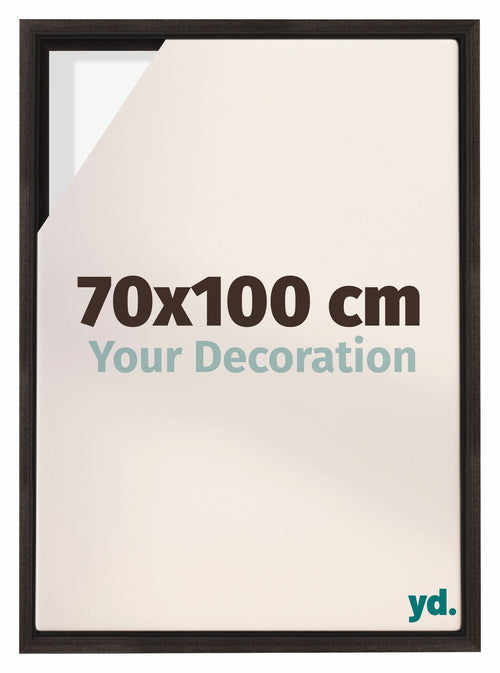 Lyon MDF Baklijst 70x100cm Donker Eiken Voorzijde Maat | Yourdecoration.nl