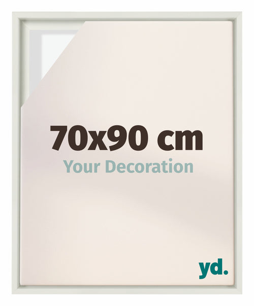 Lyon MDF Baklijst 70x90cm Wit Mat Voorzijde Maat | Yourdecoration.nl