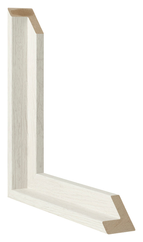 Lyon MDF Baklijst White Wash Doorsnede | Yourdecoration.nl