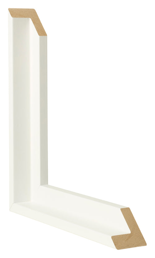 Lyon MDF Baklijst Wit Mat Doorsnede | Yourdecoration.nl