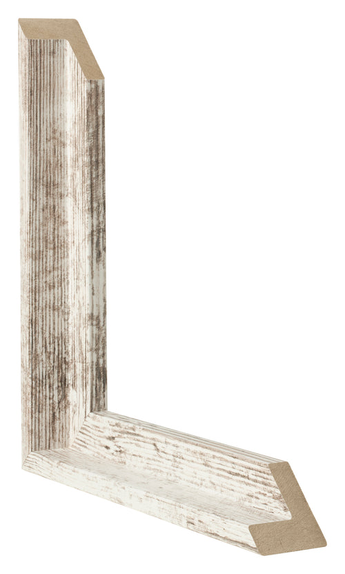 Lyon MDF Baklijst Wit Vintage Doorsnede | Yourdecoration.nl