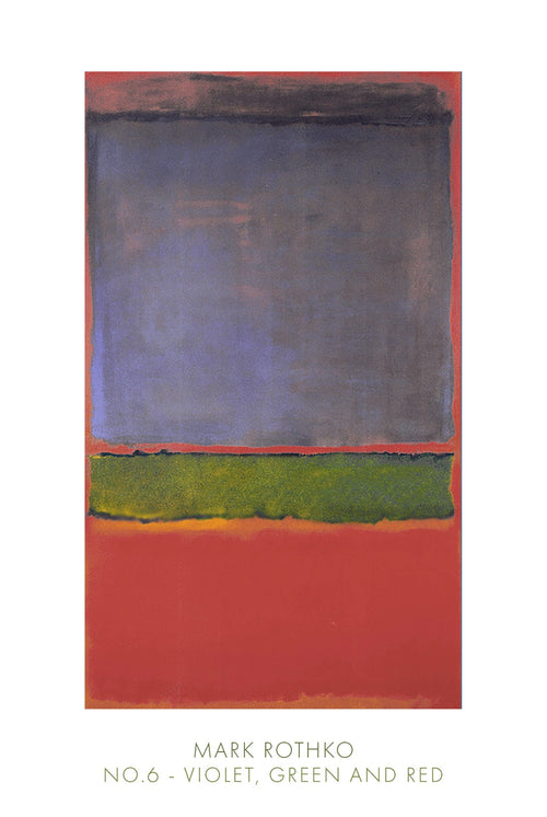 Mark Rothko No. 6, 1951 Kunstdruk 61x91cm | Yourdecoration.nl