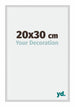 Miami Aluminium Fotolijst 20x30cm Zilver Mat Voorzijde Maat | Yourdecoration.nl