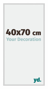 Miami Aluminium Fotolijst 40x70cm Zilver Mat Voorzijde Maat | Yourdecoration.nl