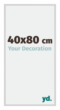 Miami Aluminium Fotolijst 40x80cm Zilver Mat Voorzijde Maat | Yourdecoration.nl