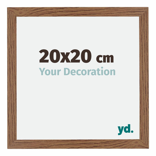 Mura MDF Fotolijst 20x20cm Eiken Rustiek Voorzijde Maat | Yourdecoration.nl