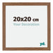 Mura MDF Fotolijst 20x20cm Eiken Rustiek Voorzijde Maat | Yourdecoration.nl