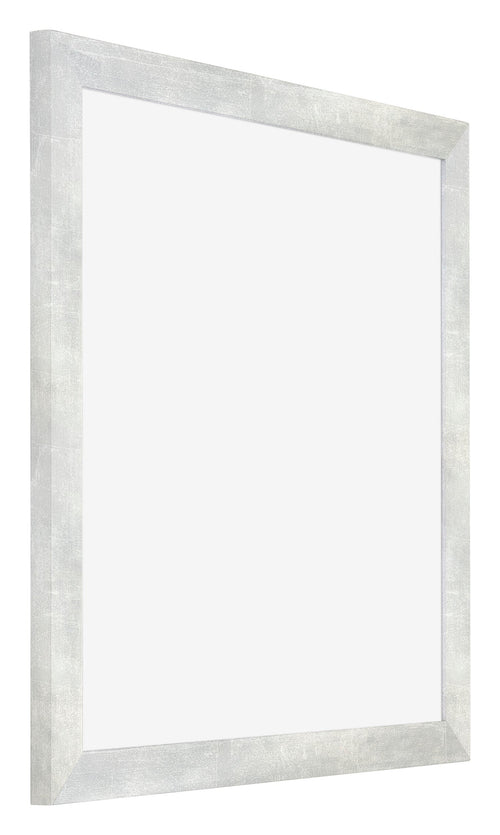 Mura MDF Fotolijst 20x20cm Zilver Glanzend Vintage Voorzijde Schuin | Yourdecoration.nl