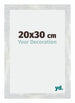 Mura MDF Fotolijst 20x30cm Zilver Glanzend Vintage Voorzijde Maat | Yourdecoration.nl