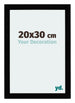 Mura MDF Fotolijst 20x30cm Zwart Hoogglans Voorzijde Maat | Yourdecoration.nl