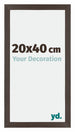 Mura MDF Fotolijst 20x40cm Eiken Donker Voorzijde Maat | Yourdecoration.nl