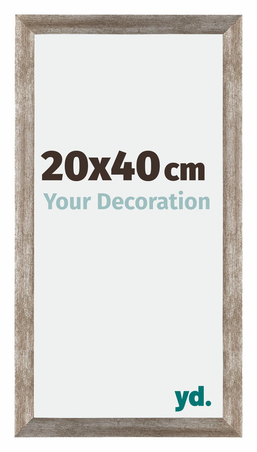 Mura MDF Fotolijst 20x40cm Metaal Vintage Voorzijde Maat | Yourdecoration.nl